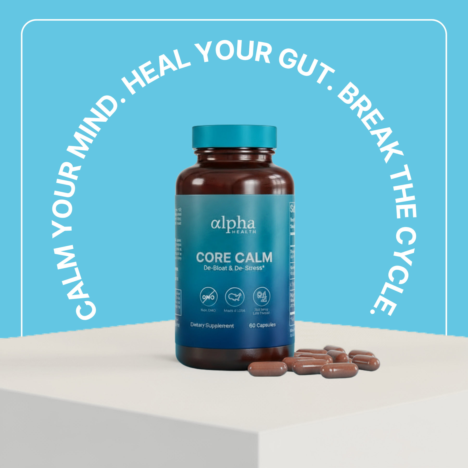 Core Calm – De-Bloat & De-Stress Daily Formula